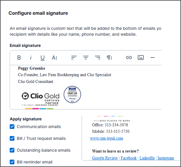 A screenshot of a email signature

AI-generated content may be incorrect.