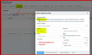It's designed to collect information like the type of expense, amount, vendor, and a description of the expense.
