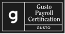 Gusto Payroll Certification logo 